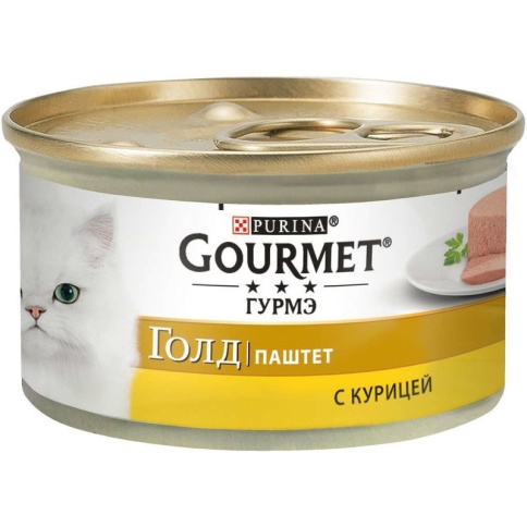 Консервы Gourmet Gold паштет для кошек с курицей - 85 г фото 2