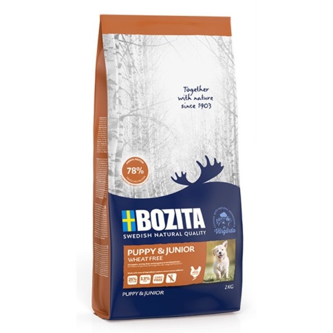 Bozita Puppy & Junior сухой беззерновой корм для щенков с курицей - 2 кг фото 2