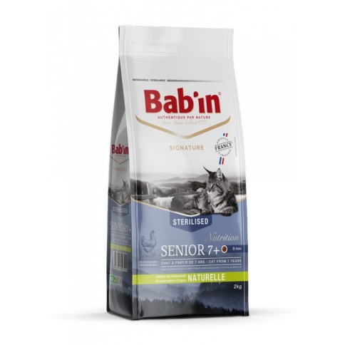 Babin Signature Senior сухой корм для пожилых кошек всех пород с курицей - 2 кг фото 1