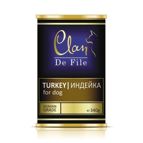 Консервы Clan De File для собак с индейкой - 340 г фото 2