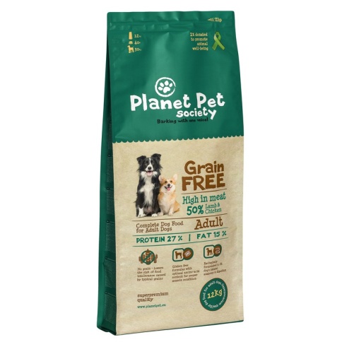 Planet Pet Grain Free Lamb & Potato For Adult Dogs сухой корм беззерновой для взрослых собак с ягненком и картофелем 12 кг фото 1