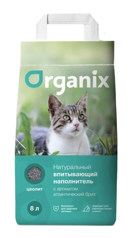 Наполнитель Organix впитывающий для кошачьего туалета, с ароматом атлантического бриза, 8 л фото 1