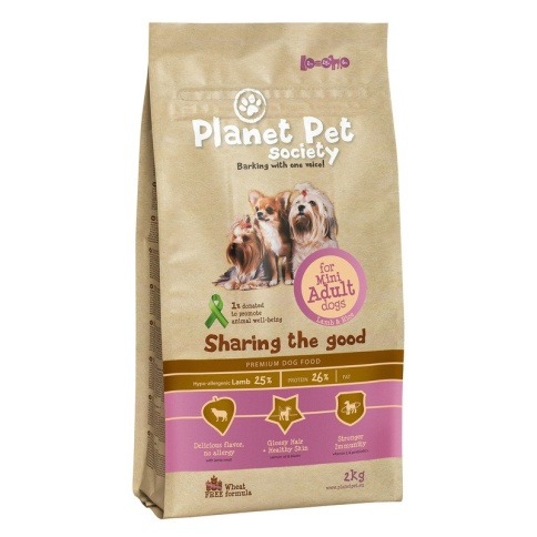 Planet Pet Lamb & Rice For Mini Adult Dogs сухой корм для взрослых собак мелких пород с ягненком и рисом 2 кг фото 2