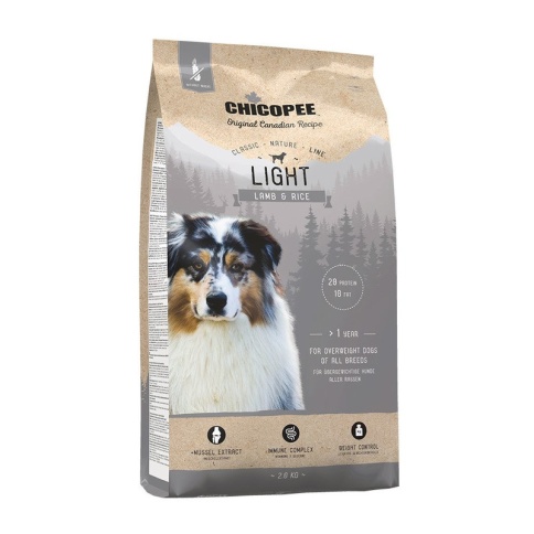 Chicopee CNL Light Lamb & Rice сухой облегченный корм для взрослых собак всех пород с ягненком и рисом 2 кг фото 2