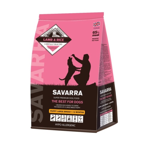 Savarra Puppy Large Breed Сухой корм для щенков крупных пород с ягненком и рисом - 3 кг фото 2