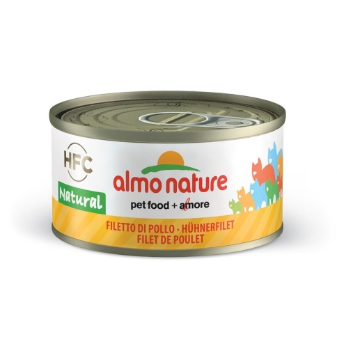 Almo Nature Legend Adult Cat Chicken Fillet консервированный корм с цельными кусочками куриного филе в бульоне для взрослых кошек - 70 г фото 2