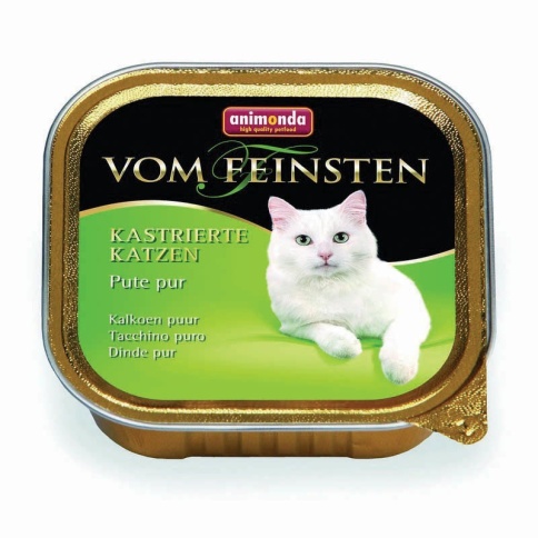 Animonda Консервы Vom Feinsten for castrated cats для кастрированных кошек с отборной индейкой - 100 г фото 2