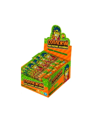 Жеват резинка (СОПЛЕЖУЙ) со вк. лимона, лайма, "тутти-фрутти" т.м."ZED" 18г фото 2