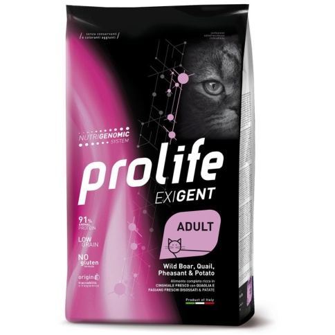 Prolife Exigent сухой корм для кошек с кабаном, перепелкой и фазаном - 400 г фото 2