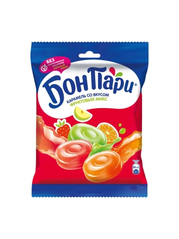 Карамель Бон Пари Ассорти леденцы пакет 75г фото 1