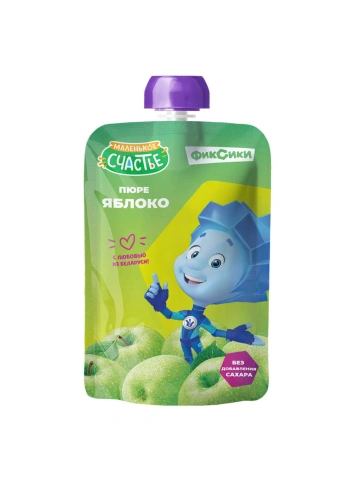 Пюре Фиксики Яблоко 90гр (Дойпак) фото 1