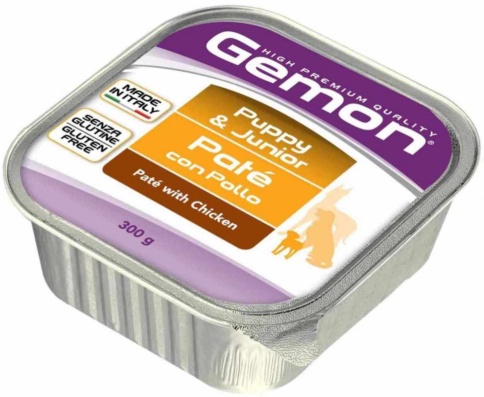 Паштет Gemon Puppy Junior для щенков с курицей 300 г фото 1
