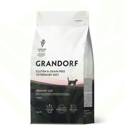 Сухой корм Grandorf Veterinary Diet Urinary S/O индейка для кошек при мочекаменной болезни, 2 кг фото 10