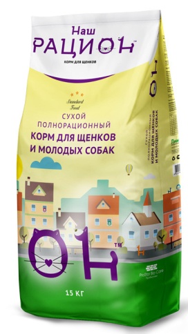 Наш рацион сухой корм для щенков мясное ассорти - 15 кг фото 1