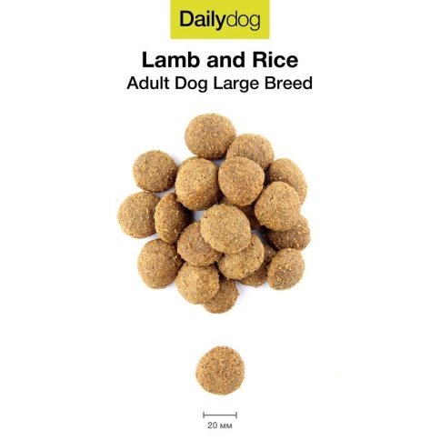 Сухой корм Dailydog Adult Large Breed lamb and rice для взрослых собак крупных пород с ягненком и рисом 12 кг фото 1