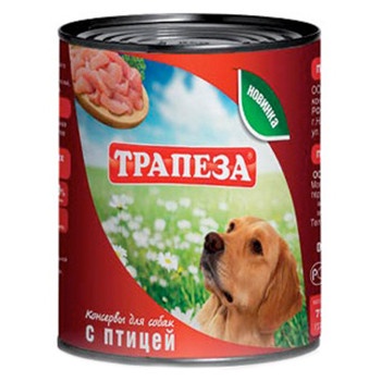 Трапеза влажный корм для собак с мясом птицы - 750 г фото 1