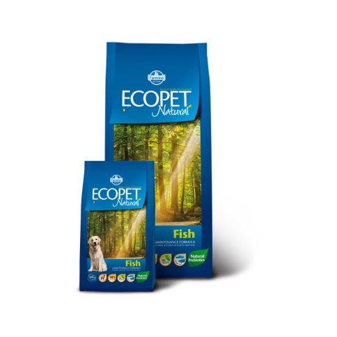 Farmina Ecopet Natural Fish сухой корм с рыбой для взрослых собак всех пород - 12 кг фото 2