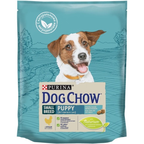 Purina Dog Chow сухой корм для щенков мелких пород с курицей - 800 гр фото 2