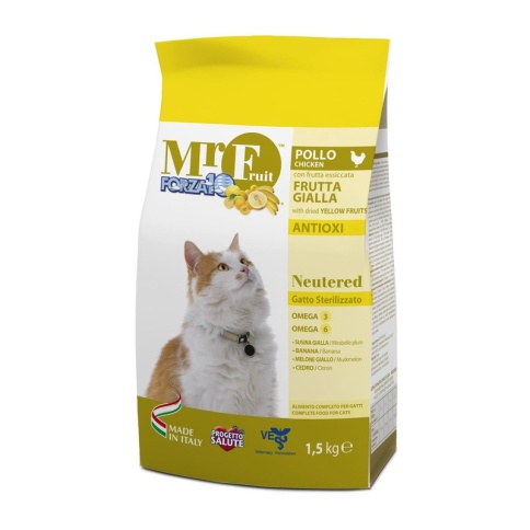 Forza10 Mr Fruit для стерилизованных кошек на основе курицы - 1,5 кг фото 2