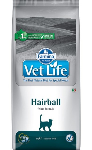 Farmina Vet Life Cat Hairball ветеринарный диетический сухой корм для выведения шерстяных комочков из кишечника взрослых кошек и котов - 10 кг фото 1