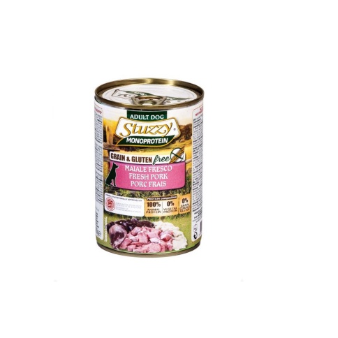 Stuzzy Monoprotein влажный корм для собак со свининой в консервах - 400 г фото 1