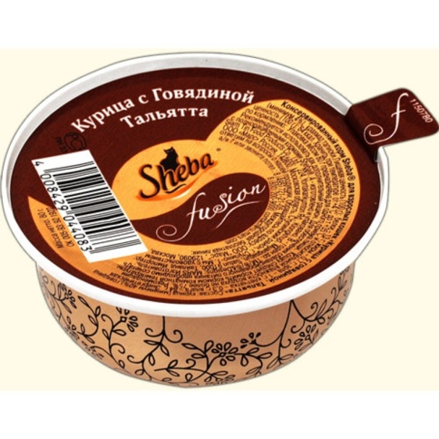 Sheba консервы из курицы и говядины в соусе "Тальятта" для взрослых кошек - 80 г фото 2
