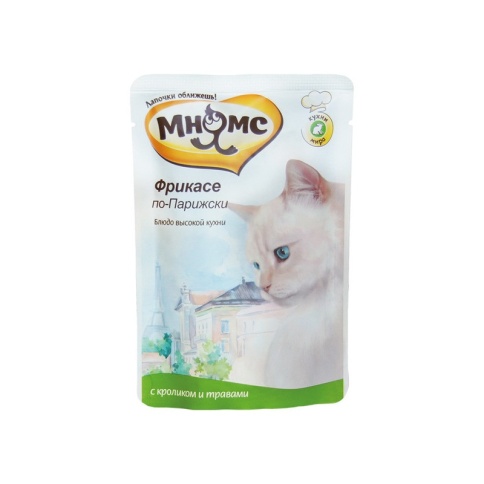 Мнямс паучи Фрикасе по-Парижски с кроликом и травами для кошек - 85 г фото 2