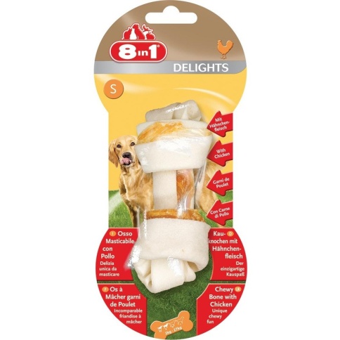 8 in 1 Delights S косточка для чистки зубов 7,5 см для собак мелких пород фото 1
