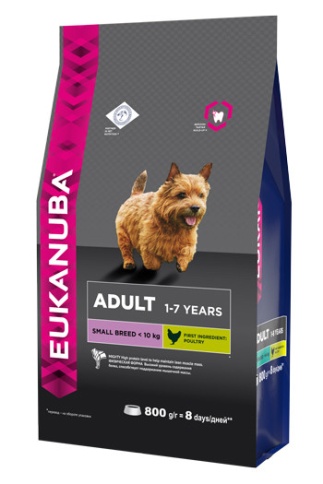 Eukanuba сухой корм для взрослых собак мелких пород - 800 гр фото 1