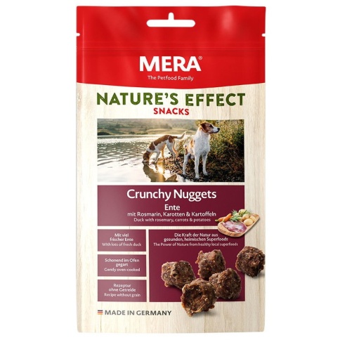 Mera Nature's Effect Snack Crunchy Nuggets лакомство для собак с уткой, розмарином, морковью и картофелем - 100 г фото 2