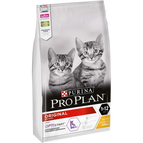 Сухой корм Purina Pro Plan для котят от 1 до 12 месяцев с курицей - 7 кг фото 1