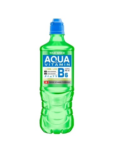 "АКВА ВИТАМИН" "С ароматом лимона и лайма и витамином B6"напиток безалк. негаз, 0.75л. фото 1