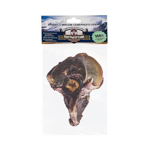 Лакомство Погрызухин для собак хребет северного оленя M фото 2
