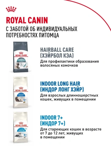 Сухой корм Royal Canin Indoor для взрослых кошек, живущих в помещении, 400 г фото 10