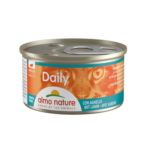 Almo Nature Daily Menu Adult Cat Mousse Lamb консервы нежный мусс для взрослых кошек меню с ягненком - 85 г фото 2