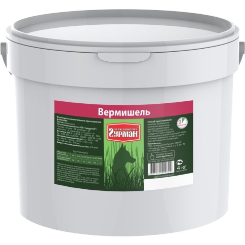 Каша для собак Четвероногий гурман вермишель - 4 кг фото 1