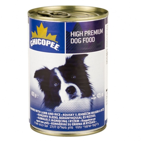 Chicopee Dog Chunks Lamb Rice консервы для собак всех пород и возрастов с кусочками ягненка и рисом в соусе - 400 г фото 1