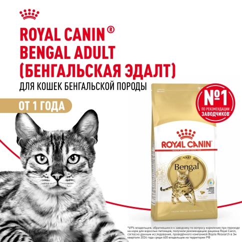 Сухой Корм Royal Canin BENGAL (БЕНГАЛ)Специальное питание для кошек бенгальской породы, в возрасте от 1 года и старше, 2 кг фото 12