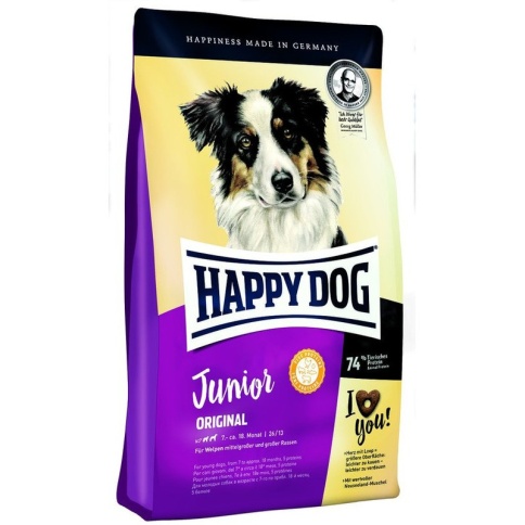 Happy Dog Junior Original для щенков от 7 до 18 месяцев - 4 кг фото 2