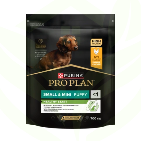 Сухой корм Purina Pro Plan Small & Mini Puppy Healthy Start для щенков мелких и карликовых пород, курица и рис, 700 г фото 6
