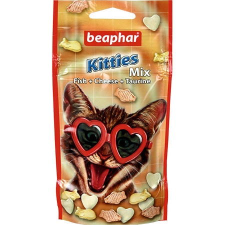Лакомство Beaphar Kitty`s MIX для кошек витаминизированное смесь - 32,5 г фото 1