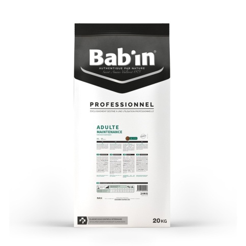 Сухой корм Babin Professionnel Adulte Maintenance для взрослых взрослых собак с уткой, курицей и свининой - 20 кг фото 1