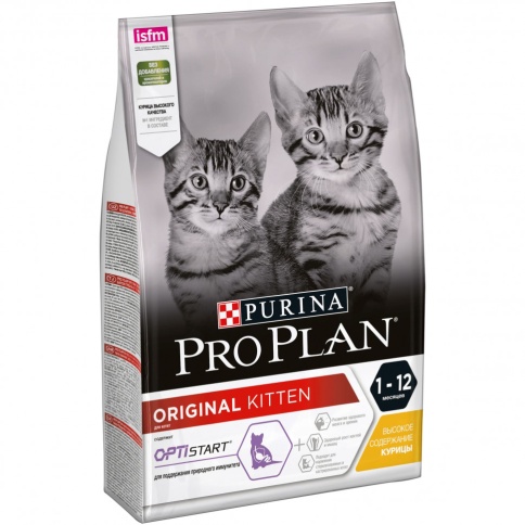 Purina Pro Plan Junior kitten rich in Сhicken dry (3 кг) фото 1