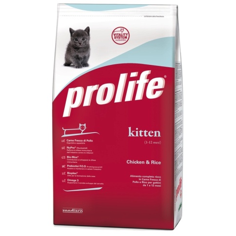 Prolife Kitten сухой корм для котят с курицей и рисом - 400 г фото 2