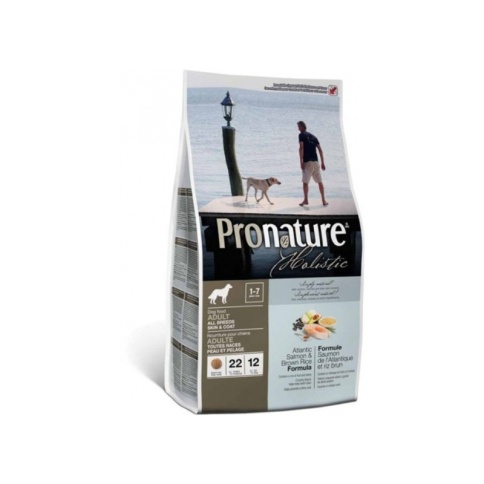 ProNature Атлантический лосось и коричневый рис для взрослых собак всех пород - 13.6 кг фото 2