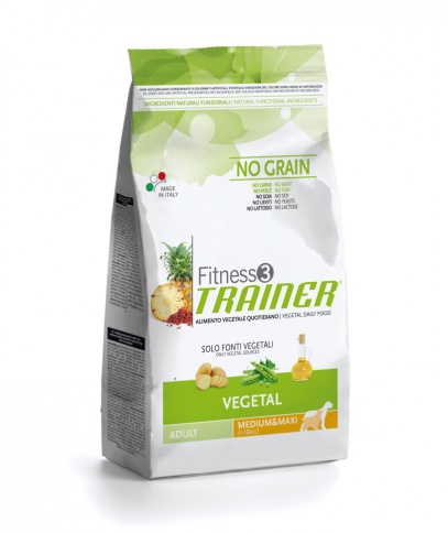 Trainer Fitness3 No Grain Medium/Maxi Adult Vegetal - 3 кг фото 1