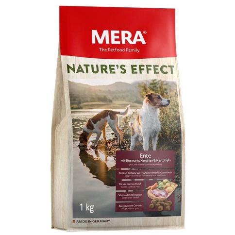 Сухой корм Mera Nature's Effect Ente Mit Rosmarin, Karotten & Kartoffeln для взрослых собак с уткой, розмарином, морковью и картофелем 1 кг фото 2