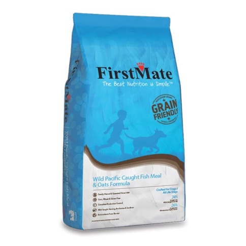 FirstMate Wild Pacific Caught Fish Meal & Oats сухой низкозерновой корм для щенков и взрослых собак с рыбой и овсом - 11,4 кг фото 1