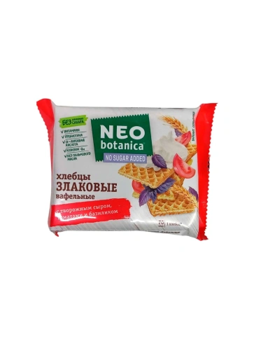 Вафельные хлебцы Neo botanica злак. с твор. сыром, томат. и базил. 75 гр фото 1