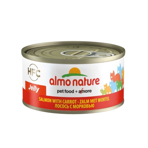 Almo Nature Legend Adult Cat Salmon&Carrot консервы с лососем и морковью в бульоне для взрослых кошек - 70 г фото 2
